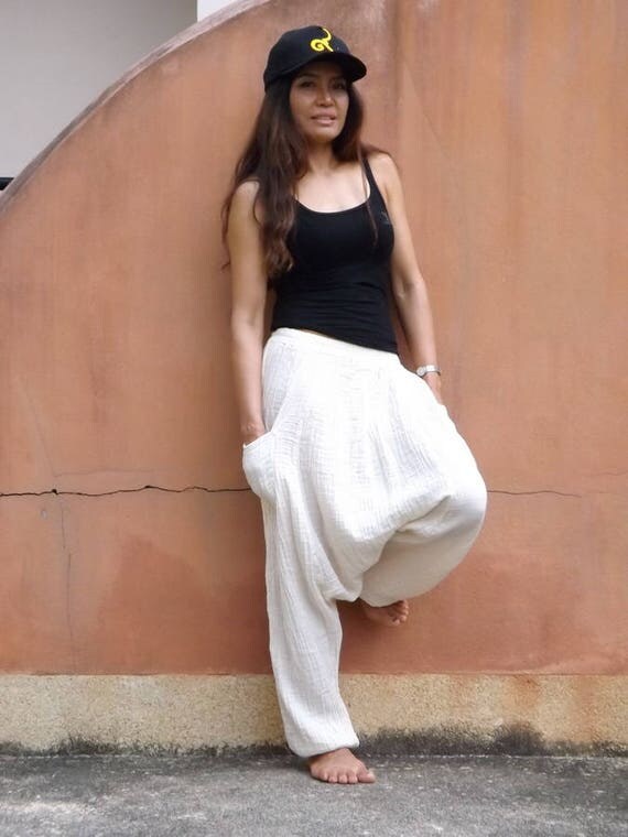 Harem PantsYoga Pants ..Leisure PantsColor Natural