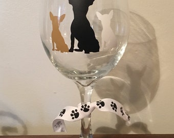 Chihuahua Wine Glass