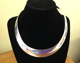 Vintage Mexican Sterling Collar Necklace