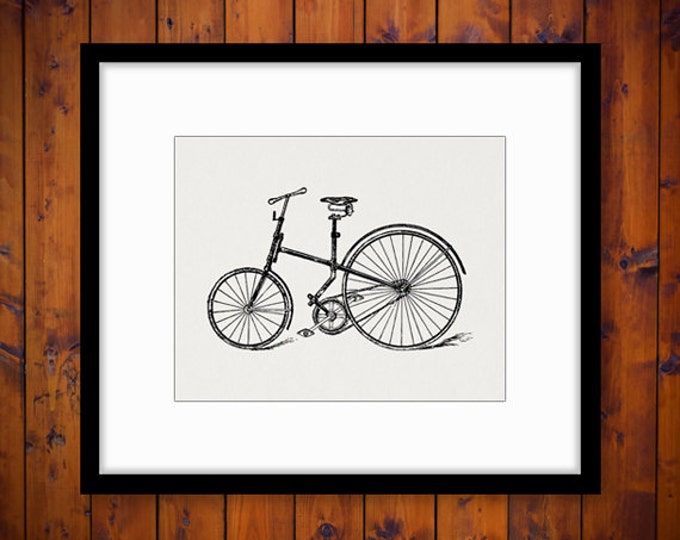 Printable Antique Bicycle Pioneer from 1885 Image Graphic Bike Digital Download Vintage Clip Art Jpg Png Eps HQ 300dpi No.3173