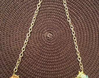 Fruit Covered handmade Vintage Assemblage Necklace