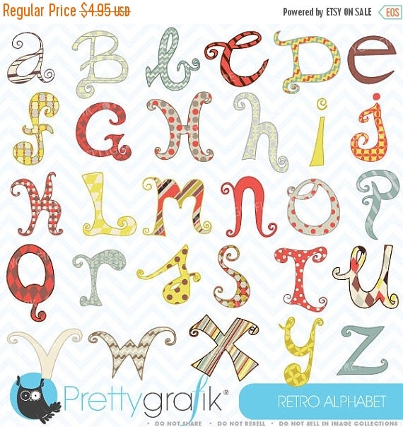 free vintage alphabet clip art - photo #46
