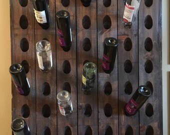 French Riddling Rack, Wine Rack, Riddling Rack, 49 Bottle Riddling Rack