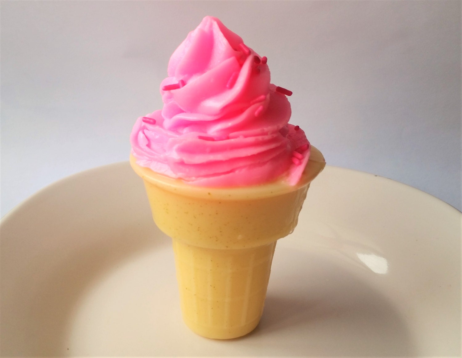 Ice Cream Cone Soap Strawberry Ice Cream Soap Novelty Soap