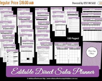 ON SALE Direct Sales Planner PURPLE Editable by AllAboutTheHouse