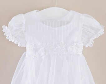 Hazel Christening Dress, Baptism Dress, LDS Blessing Dress, Flower Girl Dress, Easter Dress for Baby Girl's