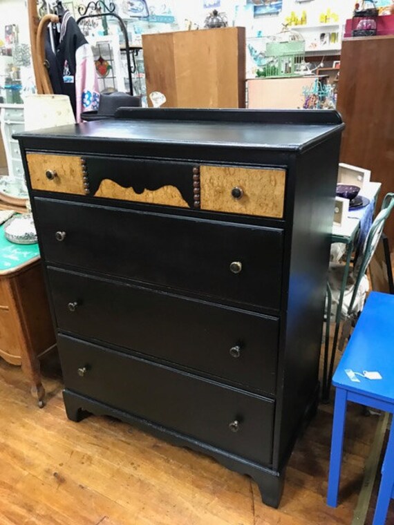 Black tall Dresser Rockford Cabinet Co.