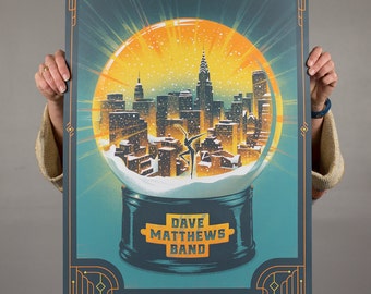 Dave Matthews Band Madison Square Garden Poster Live Trax 40 // DMB // Wall art screen print