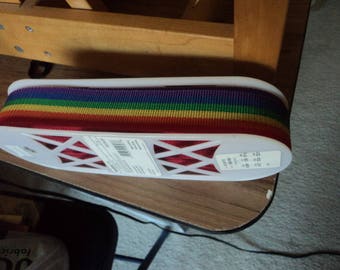 10 Yards 1 1/2" Wide Rainbow Trim Webbing Belting Straps Handles