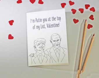 Donald Trump Valentines Day Card | Printable Valentine Cards | Funny Valentine Card