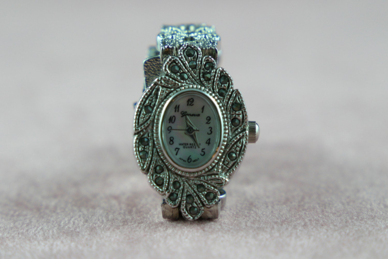 Vintage Geneva Marcasite Ladies Watch by ValueVintagedotca on Etsy