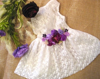 Purple dog dress | The Wilomena | Wedding or dog birthday | Purple wedding | XS S M L