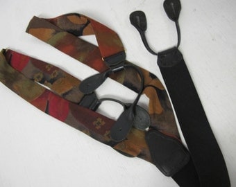 Silk Suspenders Hipster Suspenders Braces German Suspenders