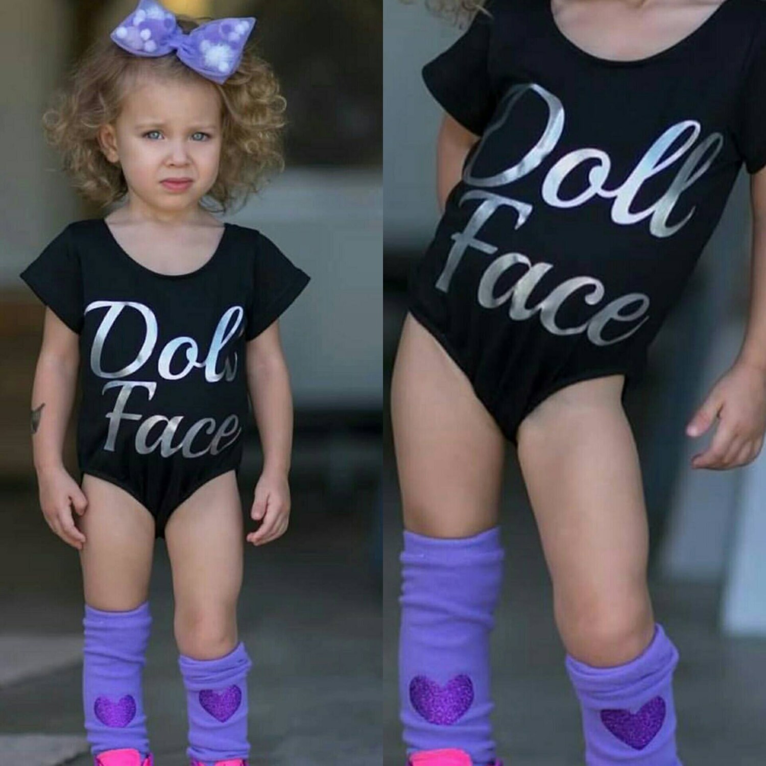 Baby Leg Warmers Girl Leg Warmers Purple Birthday Outfit