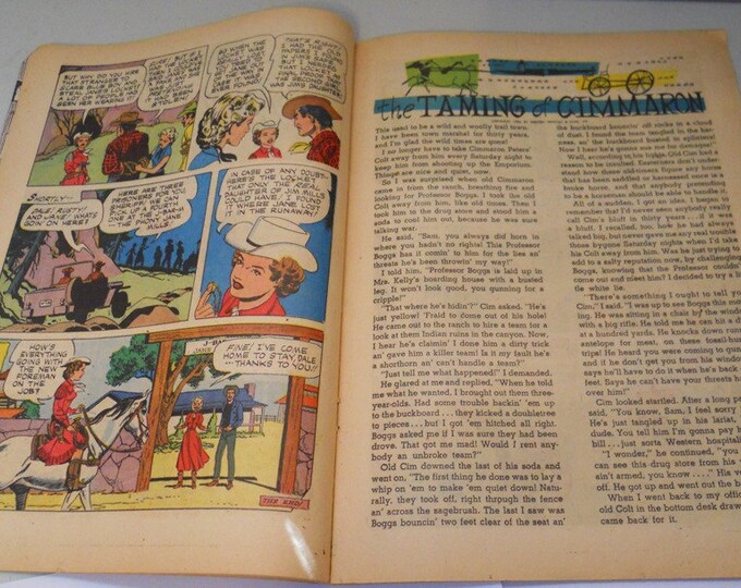 Dale Evans Queen of the West Vintage Comic Book, No. 13 1956, VG-