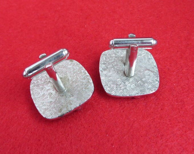Bowler Cufflinks Square Silver Tone Bowling Cufflinks Men's Suit Accessory Novelty Cuff Links Fathers Day Gift Idea