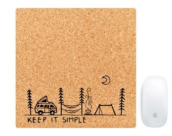 MOUSE PAD Made with real cork wood - Mousepad - Keep it Simple