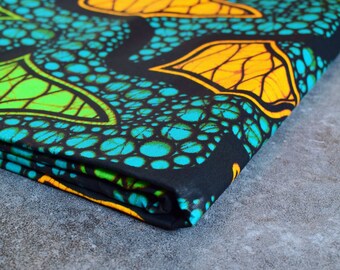 Fat Quarter African Cotton Fabric, African Print, Hippie Boho Tribal Textile, African Clothing, Wax Block Print Sewing Quilting Craft Supply