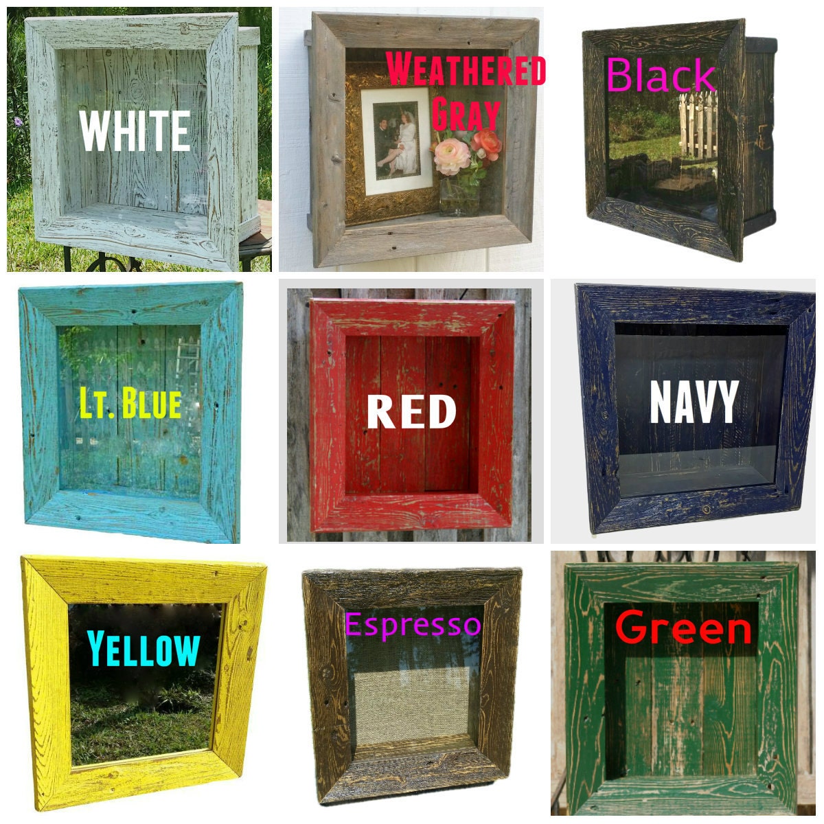 Rustic Shadow Box Burlap Pin Board Back Glass by SweetiesAttic