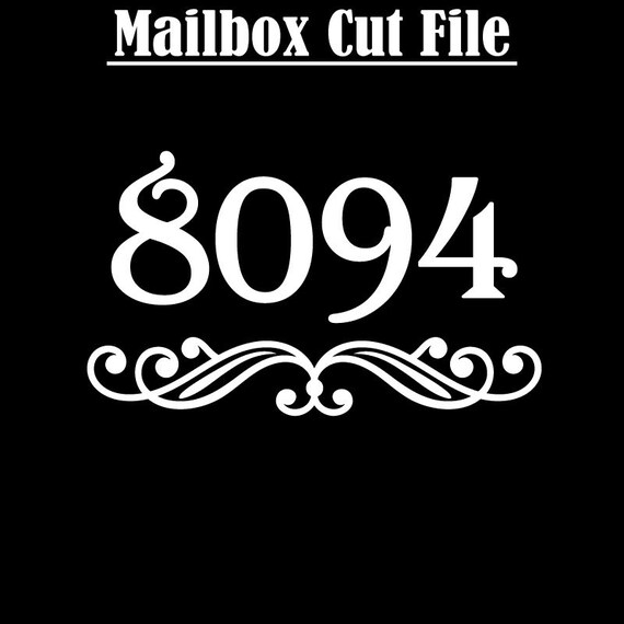 Download Mailbox Numbers Flourish and Number Cut Files for Standard