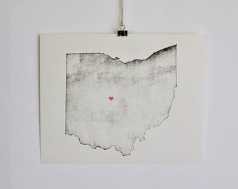 Ohio Wall Art ohio home | etsy Ohio Wall Art ohio home | etsy