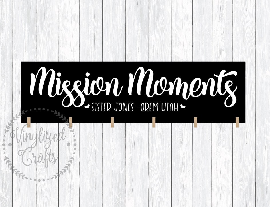 Mission Moments picture plaque