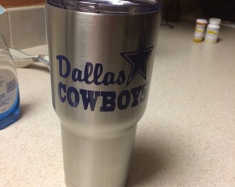 Dallas cowboys decal, football decal, Dallas decals, Cowboys decals, sports decals, yeti decals Football, Texas football decals,