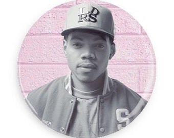 Chance The Rapper Pin Back Button Badge