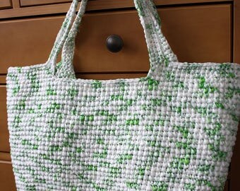 Crochet Basket Tote Bag