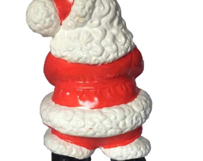 Vintage Ceramic Santa | Hand Made Santa Figurine | Vintage Home Decor