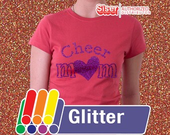 12" x 20" / 1-sheet / Glitter Easyweed HTV / Combine for Shipping Discount - Heat Transfer Vinyl - HTV