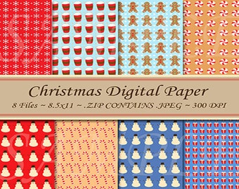 8x11 digital paper | Etsy
