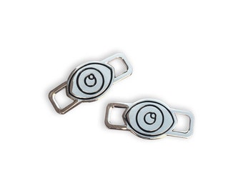 Evil Eye Lace Keepers Silver Shoe Lace Charms