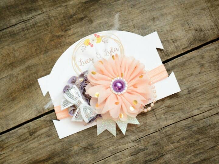 4x6 Seasonal Headband cards personalized PRINTED you pick