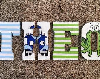 Little Blue Truck Theme Letters - Custom Letters - Photo Props - Little Boys Room