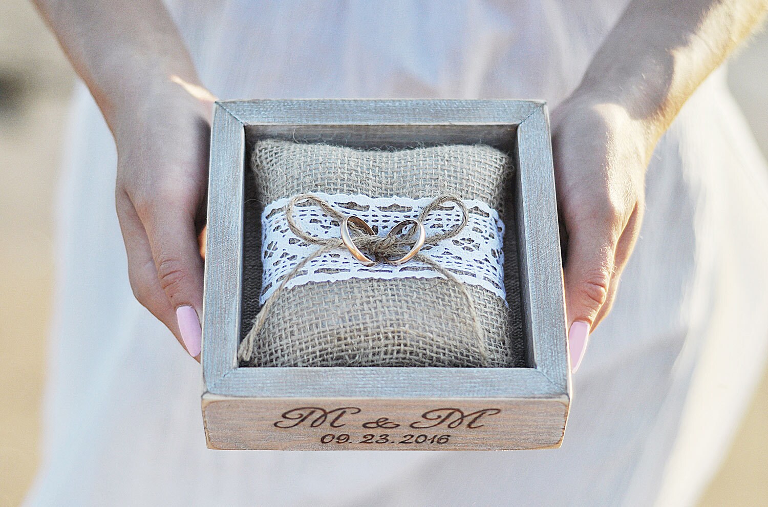 Wedding Ring Box Personalized Wood Ring Box Alternative Ring