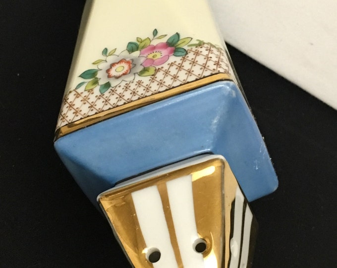 Storewide 25% Off SALE Vintage Hand Painted Noritake Porcelain Muffineer Sugar Shaker Featuring Gold Trim Floral Design