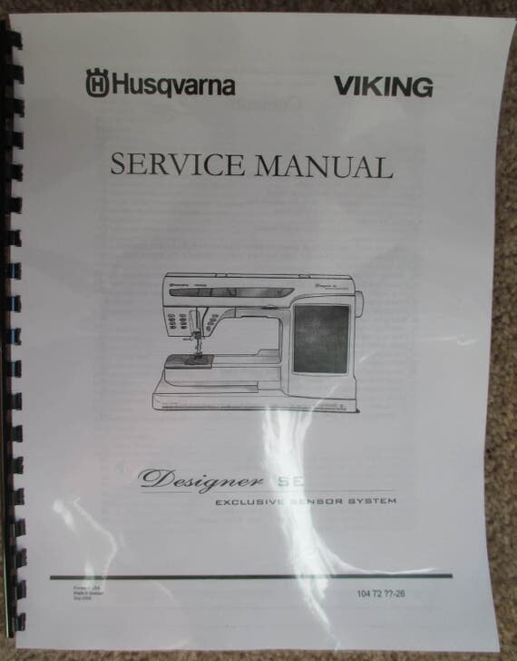 Husqvarna Viking Designer SE Sewing Embroidery Machine