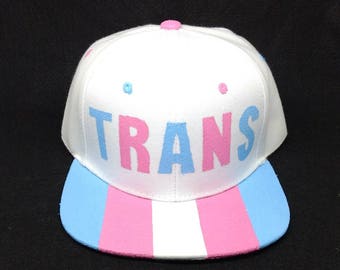 Transgender Pride Snapback Hat LGBTQ+