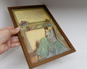 Vintage Marygold Mother Print