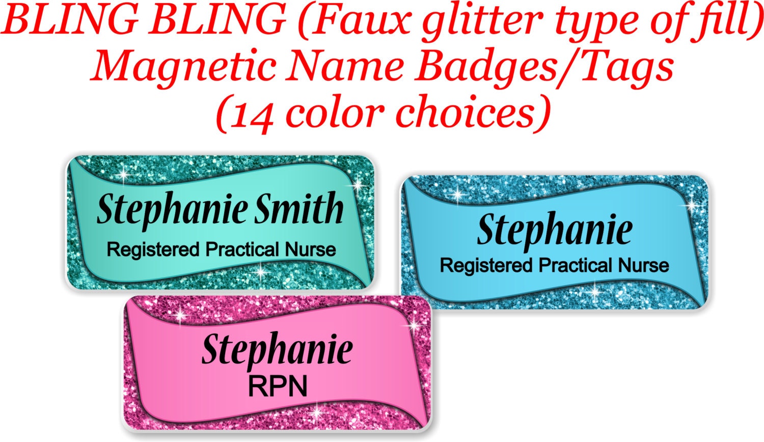 Name Badges With Magnetic Fastener Magnetic Name Badge Tag