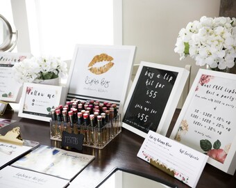 LipSense Party Printable Package (3) 8 x 10's