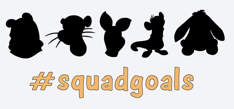 SVG disney winnie the pooh and friends squadgoals pooh