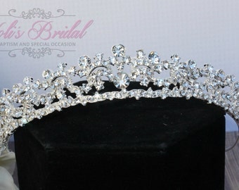 FAST Shipping!!! Super Sparkle Silver Swarovski Tiara