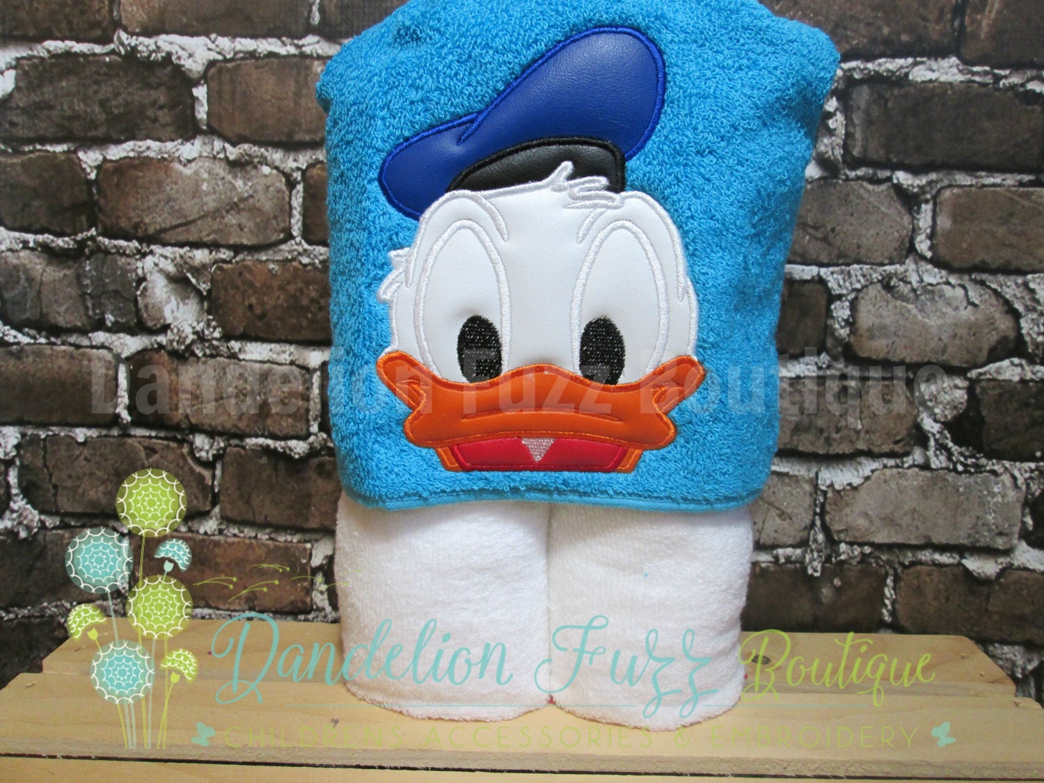Boy Duck Hooded Towel, Pool Towel, Beach Towel, Mickey Mouse Birthday, Mickey and the Roadster Racers, Mickey Mouse Party, Party Favors
