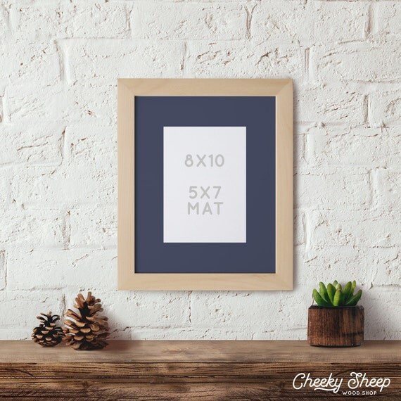 8x10 Matted Picture frame for 5x7 Photo 5x7 photo Matted Photo