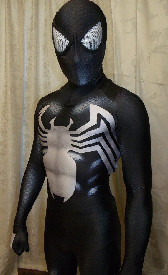 New Black Symbiote Venom 2 SpiderMan 3D Printing With Muscle