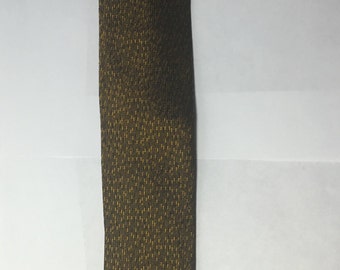 Vintage skinny tie/ vintage tie / 1940s 1950s 1960s tie / black gold tie