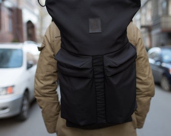 Stylish Backpack / laptop bag / hipster backpack / school backpack / simple black backpack