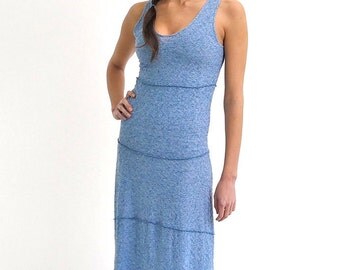 Linen Tank, Linen Dress, Linen Clothing, Everyday Dress, Blue Dress, Long Maxi Dress, Beach Kaftan, Elegant Dress, Gypsy Dress, Boho Caftan